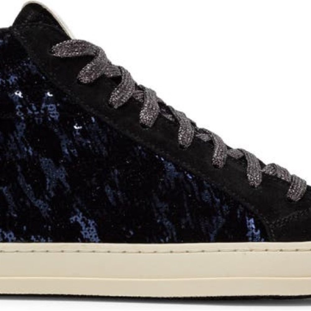 P448- Mixed textures and high-top. Size 39 or 81/2 - Picture 4 of 5